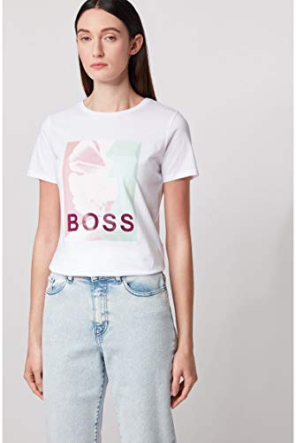 BOSS Tefave Camiseta, Blanco (100), XS para Mujer