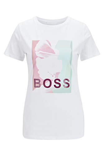 BOSS Tefave Camiseta, Blanco (100), XS para Mujer