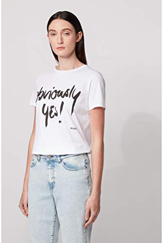 BOSS Teyessi Camiseta, Blanco (100), M para Mujer