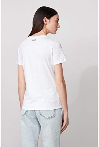 BOSS Teyessi Camiseta, Blanco (100), M para Mujer