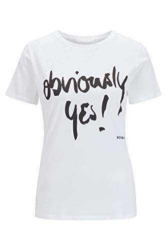 BOSS Teyessi Camiseta, Blanco (100), M para Mujer