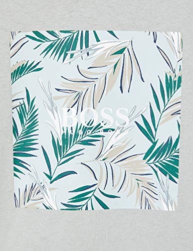 BOSS Troaar 5 Camiseta, Plateado (Silver 43), Large para Hombre