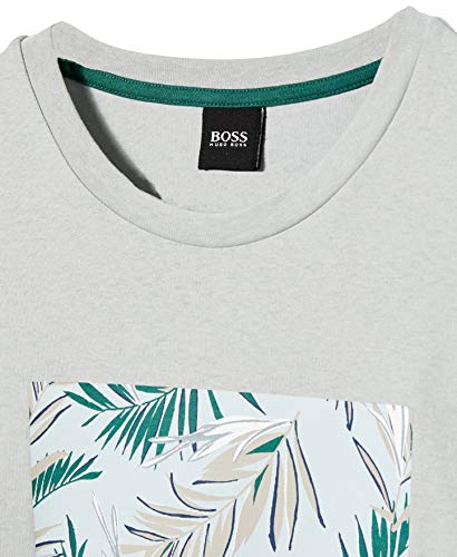 BOSS Troaar 5 Camiseta, Plateado (Silver 43), Large para Hombre
