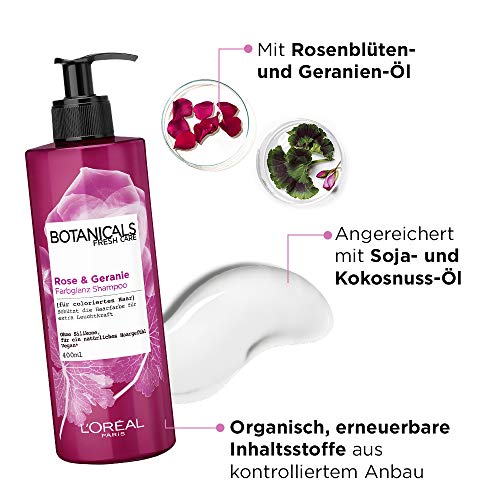 Botanicals LÂÂÂÂÂÂÂÂ ́Oreal Paris Geranie Glanz-Ritual Champú, 400 ml