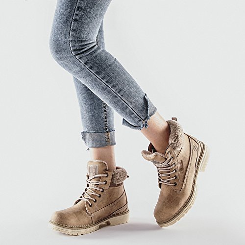 Botas Altas para Mujer de Invierno - Botas TéRmicas Forradas con Pelo Interior para MontañA, La Mejor EleccióN para Caminar, Hacer Senderismo, para La Nieve O para El DíA a DíA BROWN-40
