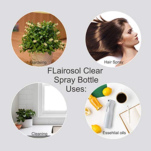Bote Spray Botellas, Botellas de aerosol de Niebla Fina, Atomizador de Viaje de Plástico Vacío, Pulverizador Fino para Maquillaje, Perfume, Acondicionador, Viaje