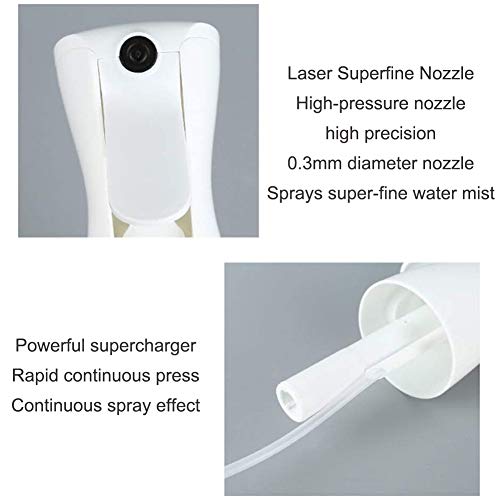 Bote Spray Botellas, Botellas de aerosol de Niebla Fina, Atomizador de Viaje de Plástico Vacío, Pulverizador Fino para Maquillaje, Perfume, Acondicionador, Viaje