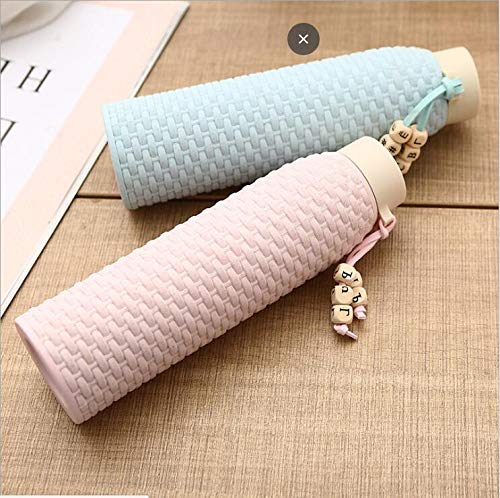 Botella De Agua De Cristal Con Funda De PlÁStico Para Niños Niñas Estudiantes Mujeres 100 % Libre De BPA No TÓXica Para Agua FrÍA Y Caliente Bonito Diseño Respetuoso Con El Medio Ambiente Reutilizable