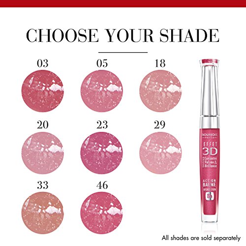 Bourjois - Effet 3d lipgloss, brillo de labios, tono 46 rose lyric (5, 7 ml)