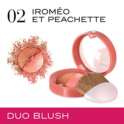Bourjois Fard Joues Duo Blush Colorete Tono 2 Roméo et Peachette - 2.4 gr