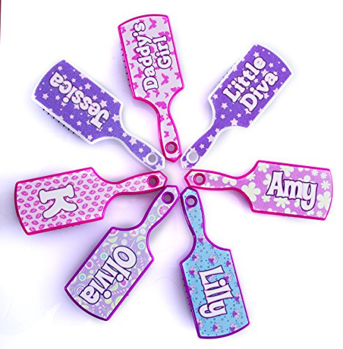 Boxer Gifts Anna - Cepillo para el pelo con nombre personalizado, diseño de Papá Noel