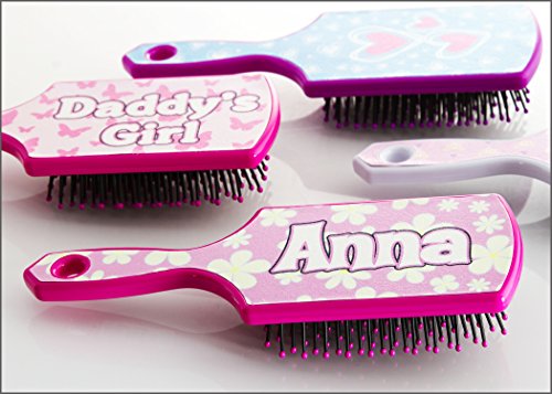 Boxer Gifts Anna - Cepillo para el pelo con nombre personalizado, diseño de Papá Noel