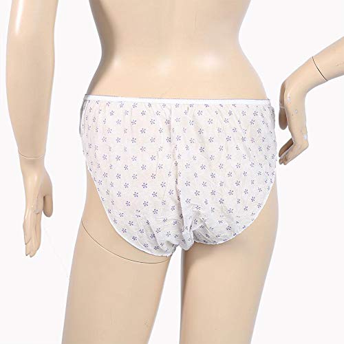 Braguitas,7 Pack Mujeres Bragas desechable suave cómodo ligero Knickers absorbentes para Hospital Maternidad Lactancia Post partum Travel Masaje Wear