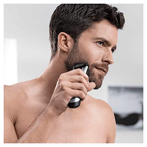 Braun BT5090 - Máquina Cortar Pelo, Recortadora Barba, Hombre, con Ajuste Fino Cada 0.5 mm y Cortapelos de Precisión, Negro/Plata