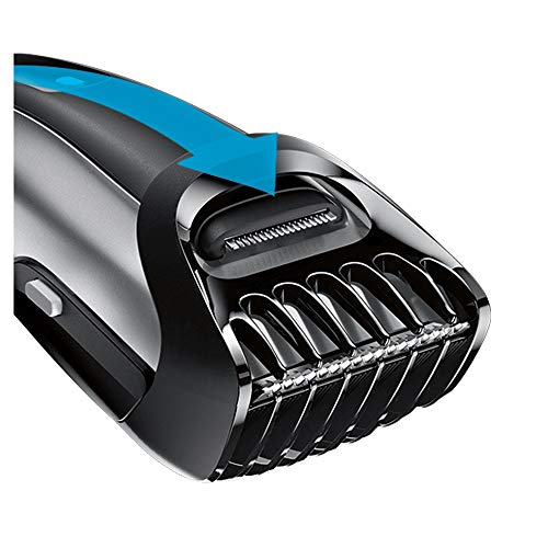 Braun BT5090 - Máquina Cortar Pelo, Recortadora Barba, Hombre, con Ajuste Fino Cada 0.5 mm y Cortapelos de Precisión, Negro/Plata