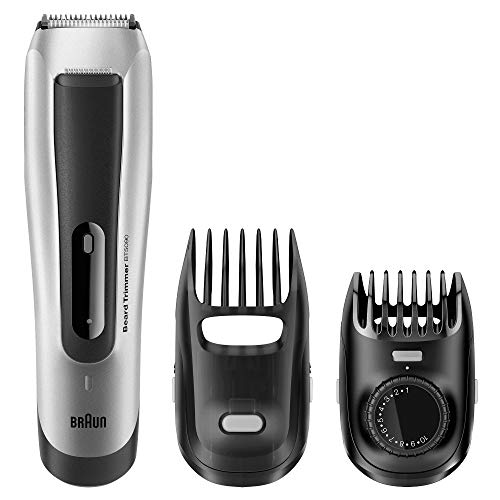 Braun BT5090 - Máquina Cortar Pelo, Recortadora Barba, Hombre, con Ajuste Fino Cada 0.5 mm y Cortapelos de Precisión, Negro/Plata