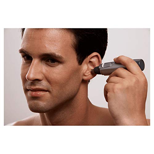 Braun EN10 - Cortapelos nariz y orejas, color plata