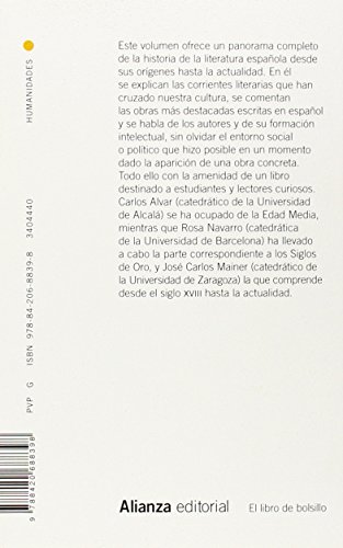 Breve historia de la literatura española (El libro de bolsillo - Humanidades)