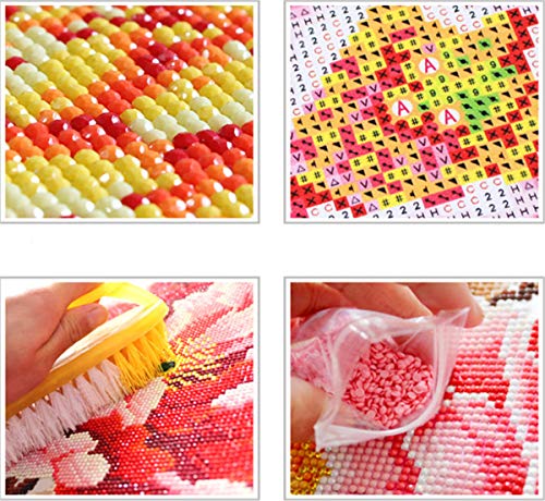 Bricolaje Artesanal Completo Ronda Taladro 5D Kits De Pintura De Diamante Cuenca 3D Bordado De Punto De Cruz Mosaico Decoración Del Hogar Regalo 60X50Cm