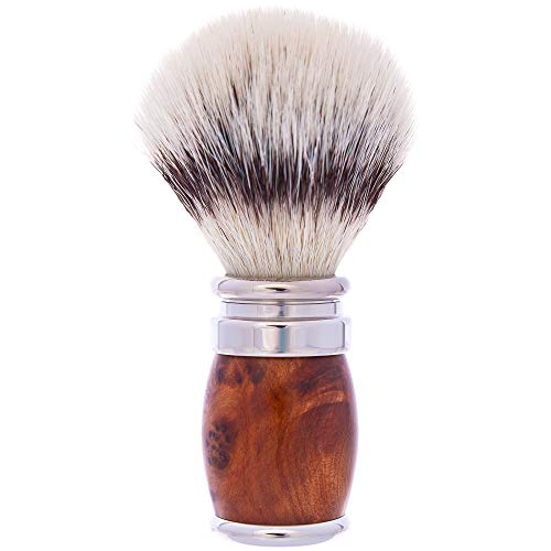 Brocha plegable de lupa de Thuya y Palladio, fibra blanca