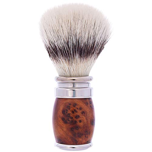 Brocha plegable de lupa de Thuya y Palladio, fibra blanca