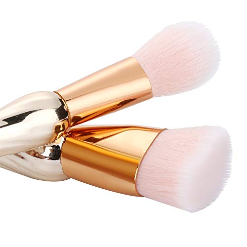 Brochas para Maquillaje Facial,MOMOXI 7Pc Pinceles de maquillaje Powder Foundation Eyeshadow Eyeliner Lip Cosmetic Brush Novedad caliente de la moda 2019 Alrededor 5€ maquillaje Profesional La belleza