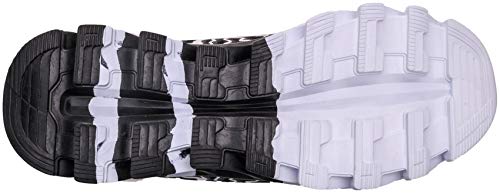 BRONAX Zapatos para Correr en Montaña y Asfalto Aire Libre y Deportes Zapatillas de Running Padel para Hombre Blanco Negro 41