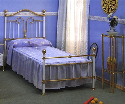 BRONCES DECOEXPORT Camas y Cabeceros de Laton y Forja : Modelo GIRONA de 105x190cms.