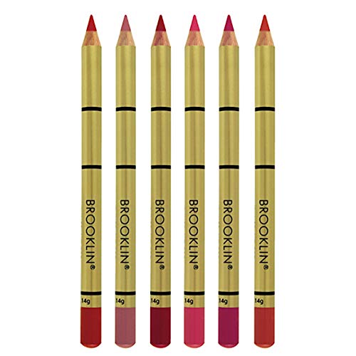 Brooklin Lápiz de Labios Color Berenjena Pastel N216 Duradero Agua Resistente