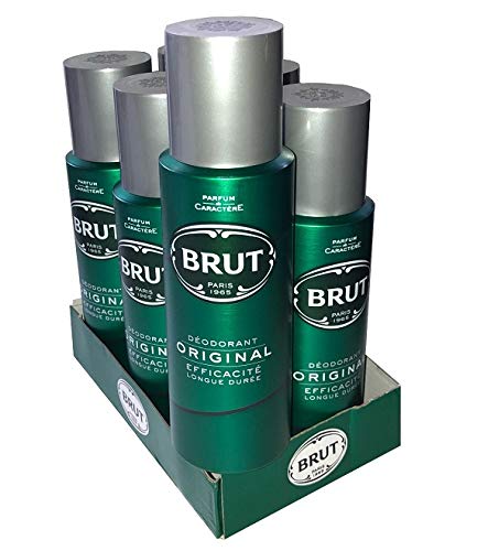 Brut Original Desodorante, 200 ml, pack de 6