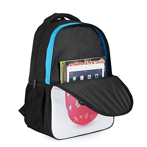 BTJC88 - Mochila con diseño de conejo de Pascua, unisex, ideal para estudiantes de escuela infantil, hasta 15,4", color gris talla única