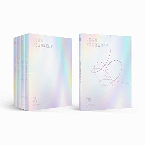 BTS LOVE YOURSELF Answer Album [F ver.] BANGTAN BOYS 2CD + Official Poster + Mini Book + Photo Card + Sticker Pack + Gift (4 Photo Cards Set)