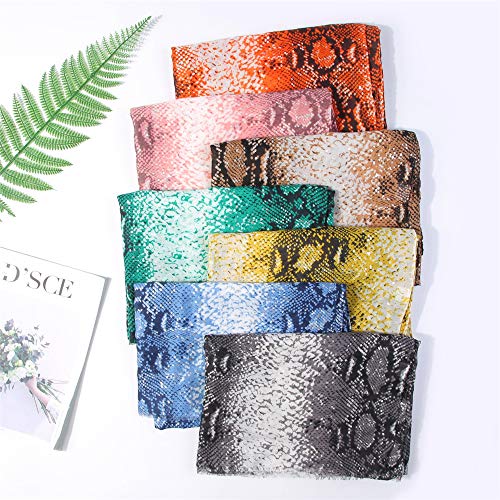 Bufanda A Prueba De Viento Con Protector Solar De Lino De Algodón Para Mujer, Bufanda Decorativa De Primavera Y Otoño, Estampado De Serpiente De Bronce, Bufanda Larga Multifuncional