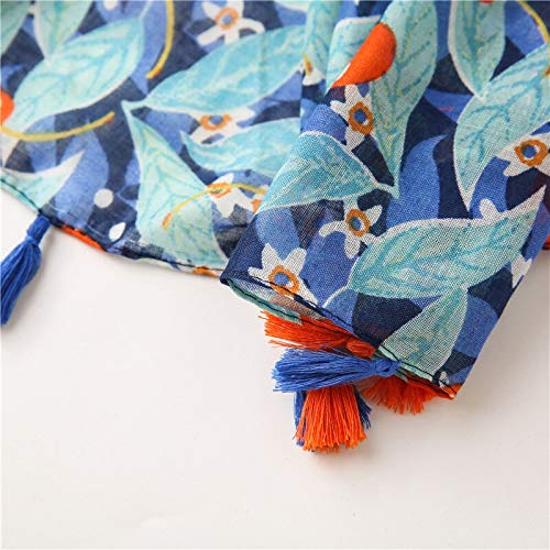 Bufanda Bufanda De Invierno para Mujer Estampado De Flores Viscosa   Moda Multi Flower Wraps   Chales Hijab con Borlas Bufandas 6