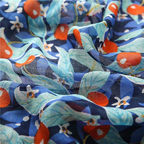 Bufanda Bufanda De Invierno para Mujer Estampado De Flores Viscosa   Moda Multi Flower Wraps   Chales Hijab con Borlas Bufandas 6