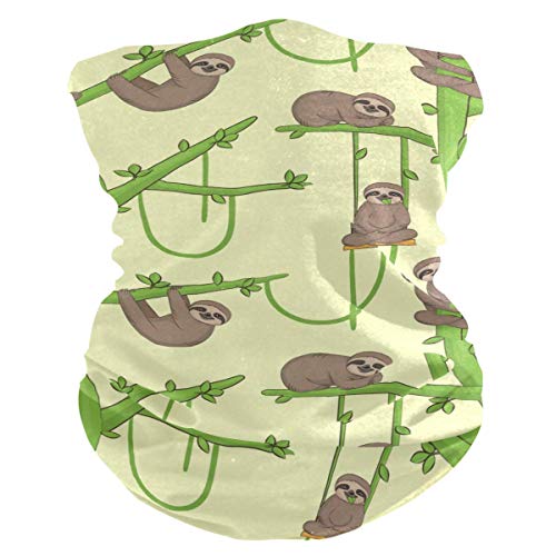 Bufanda De Cuello,Animal Sin Costuras En El Árbol Patern Pasamontañas Diadema Bandana Cuello Calentador Sombreros Sombreros Protector Facial para Adultos Unisex,25X50Cm