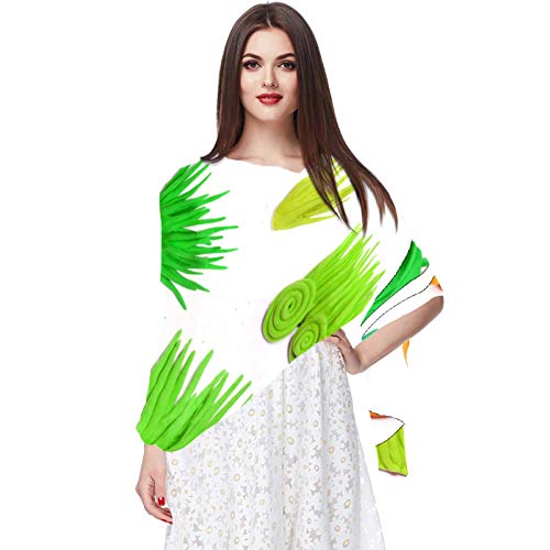 Bufanda de gasa con protector solar ligera y transpirable para mujer, para verano, para bloquear el viento y las flores de arcilla