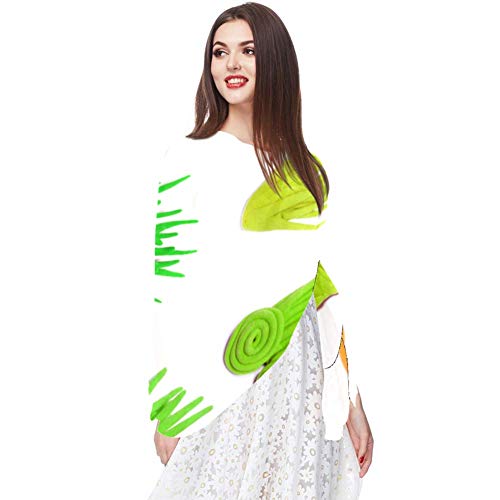 Bufanda de gasa con protector solar ligera y transpirable para mujer, para verano, para bloquear el viento y las flores de arcilla