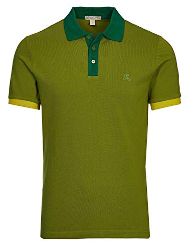 Burberry Brit - Polo para hombre, color verde Verde Verde cítrico M