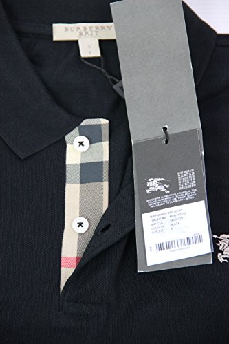 BURBERRY BRIT - Polo para Hombre OXFORD - negro, M