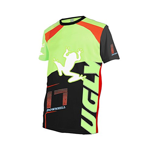 BurningBikewears Uglyfrog 2018 Downhill Jersey Manga Corta De Descenso Bicicleta De Verano Montañal Maillots Deportes y Aire Libre Z05