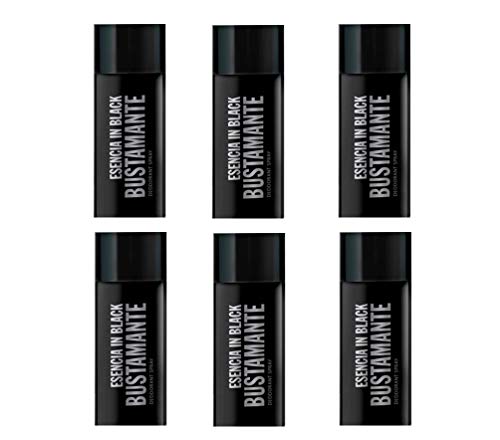 Bustamante Esencia In Black Desodorante Spray 150ml. 6 Unidades