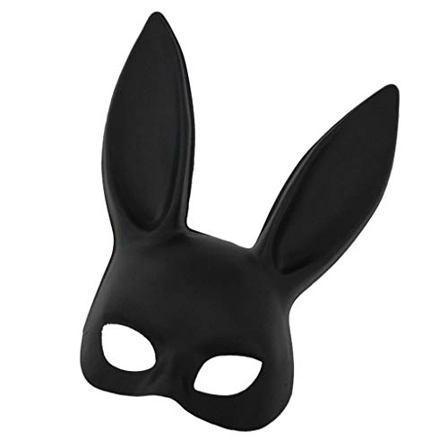Buwei Blanco Negro Mujer Chica Sexy Conejo Conejo Orejas largas Disfraz Fiesta de Halloween Cosplay