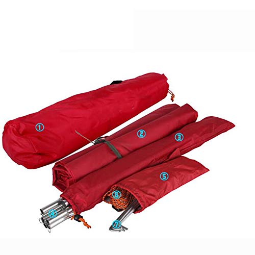 BUYGLI Tent Playa al Aire Libre Toldo Tienda para Acampar Sol Refugio Mirador pérgola   Gran Sombra Protección Tiendas de campaña Pabellón