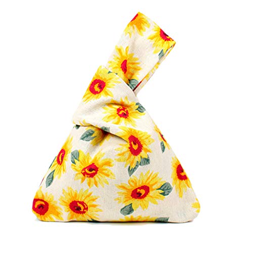 CADANIA Bolsas de Compra Reutilizables ecológicas Bolso de Embrague Bolsa de Almacenamiento Impresa Bolsa de cosméticos 6#