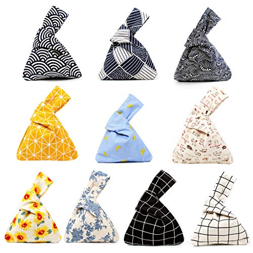 CADANIA Bolsas de Compras Reutilizables ecológicas Bolso de Embrague Bolsa de Almacenamiento Impresa Bolsa de cosméticos 3#