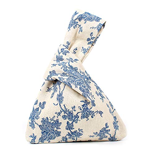 CADANIA Bolsas de Compras Reutilizables ecológicas Bolso de Embrague Bolsa de Almacenamiento Impresa Bolsa de cosméticos 3#