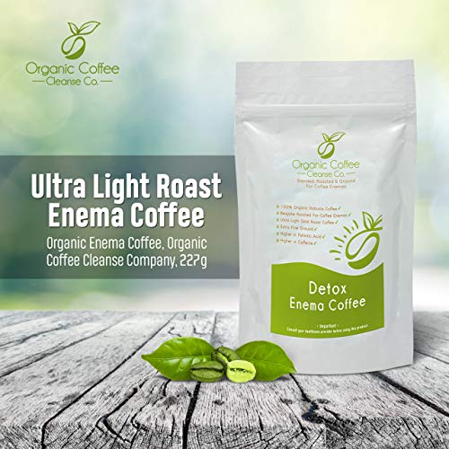 Café orgánico para enema, Organic Coffee Cleanse Company, 227 g (Café tostado claro para enema)