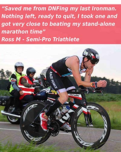 Caffeine Bullet 16 caramelo de menta: superan a los gel energéticos, cafeina chicle y cápsulas. Nutrición deportiva con electrolitos para correr maraton, ciclismo, gimnasio y entrenamiento resistencia