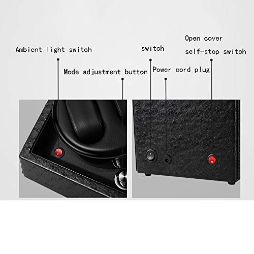 Caja de regalo ver Caja de reloj mecánica - Mesa giratoria Reloj giratorio mecánico automático, Reloj de sacudida Caja de almacenamiento Reloj Caja de reloj de colección en casa - 180x180x200mm vitrin